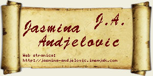 Jasmina Anđelović vizit kartica